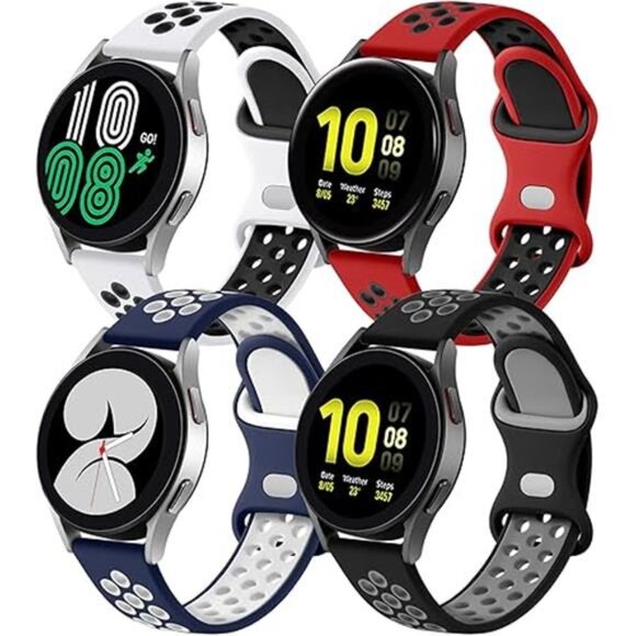 4 Pack Bands Compatible with Galaxy Watch 7 6 5 4 Band 40mm 44mm/Galaxy Watch - Picture 7 of 7